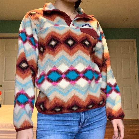 Patagonia Sweaters - Patagonia Synchilla XXS Timber Twist Cinder Red